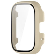 For Redmi Watch 3 Lite PC + Tempered Film Integrated Watch Protective Case(Ivory White)
