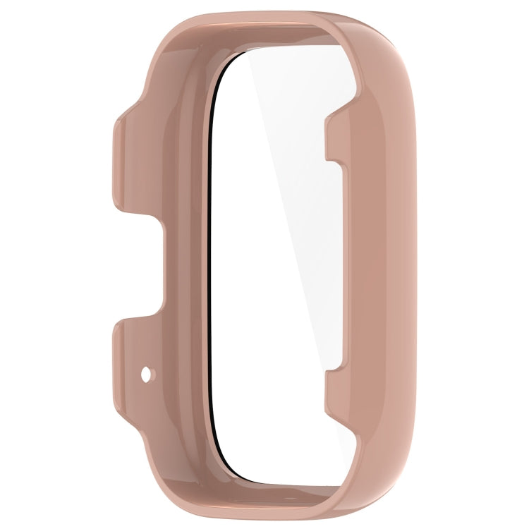 For Redmi Watch 3 Lite PC + Tempered Film Integrated Watch Protective Case(Pink)