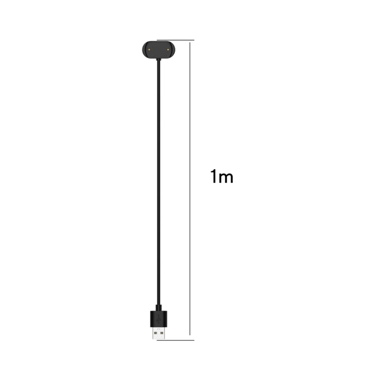 For Amazfit T-Rex Ultra Smart Watch Magnetic Charging Cable, Length: 1m(Black) - free shipping - PMC Jewellery - Order now!