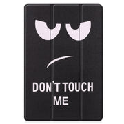 For Samsung Galaxy Tab S9 FE+ / S10+ Custer Painted 3-Fold Holder Smart Leather Tablet Case(Big Eye Me)