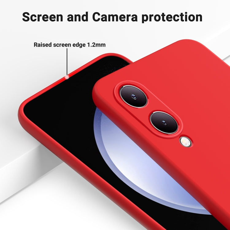 For vivo Y17s 4G Pure Color Liquid Silicone Shockproof Phone Case(Red) - free shipping - PMC TechLife - Order now!