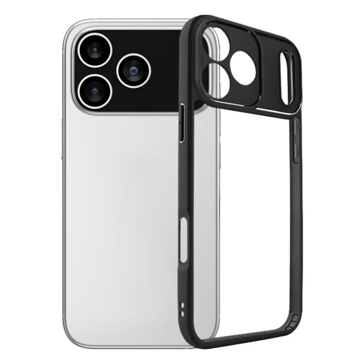 For iPhone 17 Pro Frosted TPU + Transparent PC Phone Case(Black) - free shipping - PMc TechLife - Order now!