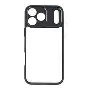 For iPhone 17 Pro Frosted TPU + Transparent PC Phone Case(Black)