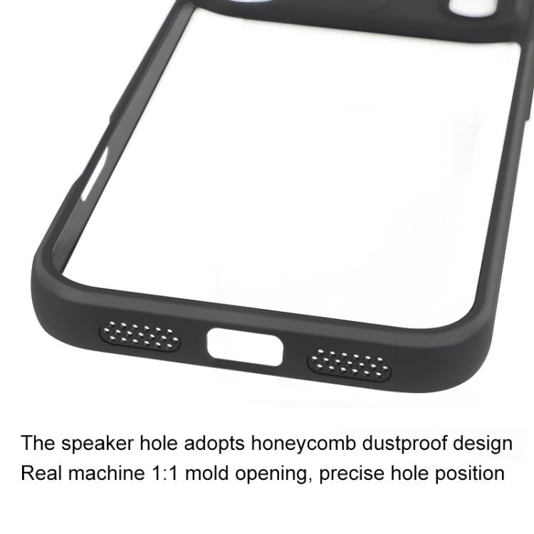 For iPhone 17 Pro Frosted TPU + Transparent PC Phone Case(Black) - free shipping - PMc TechLife - Order now!