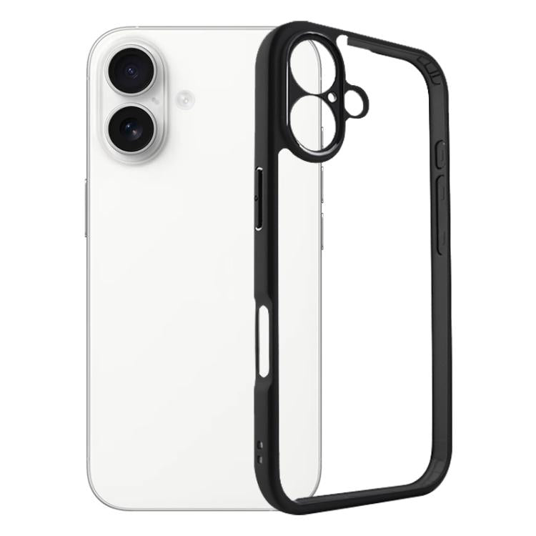 For iPhone 17 Frosted TPU + Transparent PC Phone Case(Black) - free shipping - PMc TechLife - Order now!