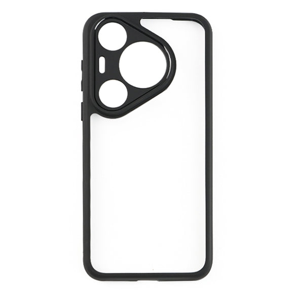 For Huawei Pura 70 Pro / 70 Pro+ Frosted TPU + Transparent PC Phone Case(Black)