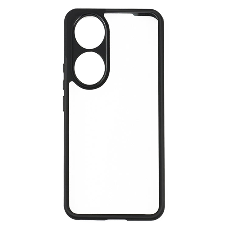 For Honor 90 Frosted TPU + Transparent PC Phone Case(Black) - Honor Cases by PMC TechLife | Online Shopping South Africa | PMC TechLife