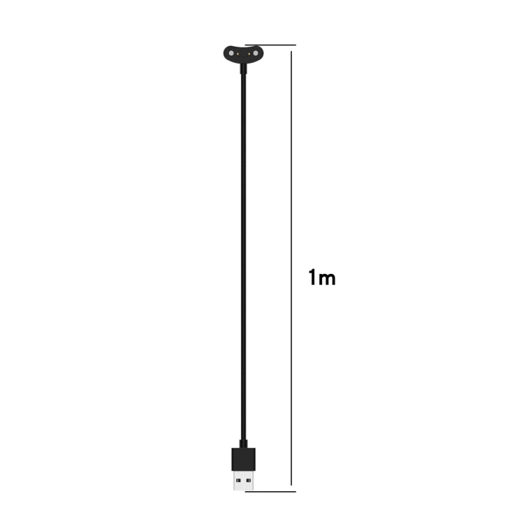 For Ticwatch Pro 5 Magnetic Cradle Charger USB Charging Cable, Lenght: 1m(Black) - Charger by PMC TechLife | Online Shopping South Africa | PMC TechLife | Buy Now Pay Later Mobicred