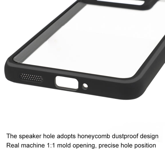 For Xiaomi Redmi K70 / K70S Frosted TPU + Transparent PC Phone Case(Black)