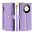 For Huawei Mate 60 Pro / Pro+ Lite Sheep Texture Cross-body Zipper Wallet Leather Phone Case(Purple) - Huawei Cases by PMC TechLife | Online Shopping South Africa | PMC TechLife | Buy Now Pay Later Mobicred
