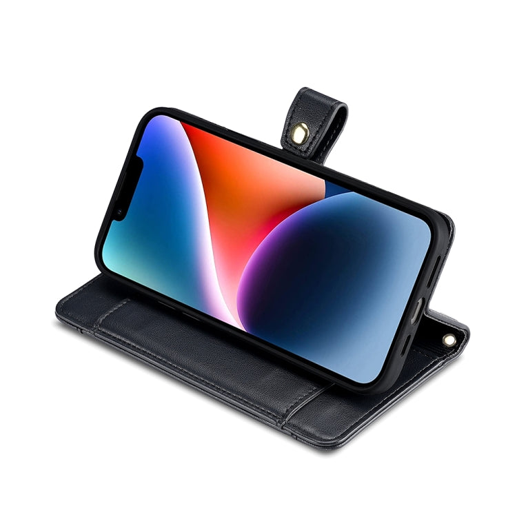 For Honor 90 5G Sheep Texture Cross-body Zipper Wallet Leather Phone Case(Black) - Honor Cases by PMC TechLife | Online Shopping South Africa | PMC TechLife | Buy Now Pay Later Mobicred