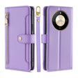 For Honor X50 5G Sheep Texture Cross-body Zipper Wallet Leather Phone Case(Purple) - Honor Cases by PMC TechLife | Online Shopping South Africa | PMC TechLife | Buy Now Pay Later Mobicred