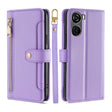 For ZTE Axon 40 Lite Sheep Texture Cross-body Zipper Wallet Leather Phone Case(Purple) - ZTE Cases by PMC TechLife | Online Shopping South Africa | PMC TechLife | Buy Now Pay Later Mobicred