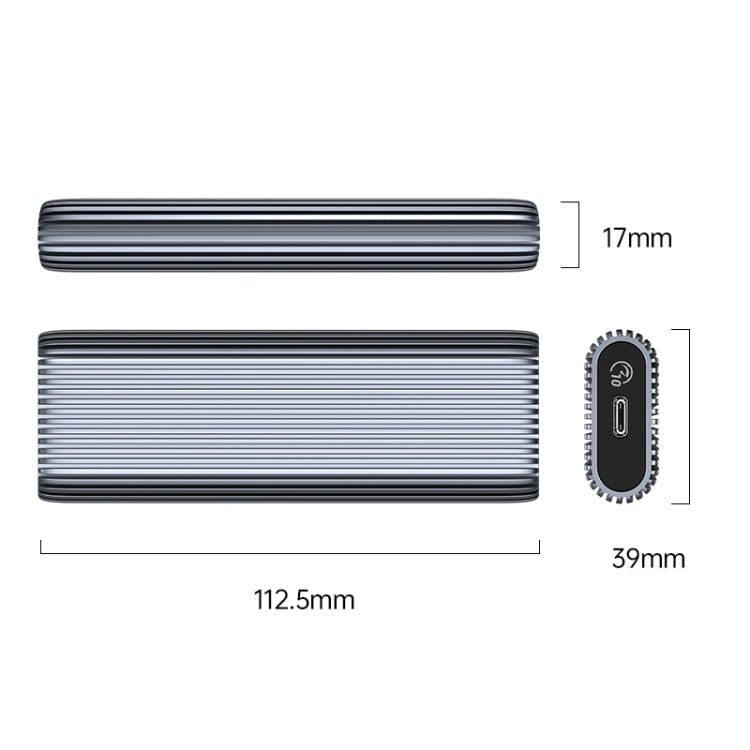 ORICO AM2C3-G2 M.2 NVME SSD Enclosure(Grey)