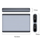 ORICO AM2C3-2SN Dual-bay M.2 NVME + SATA SSD Enclosure(Grey)
