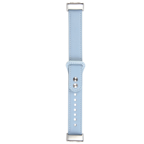 For Fitbit Charge 5 PU Leather Replacement Watch Band(Blue)