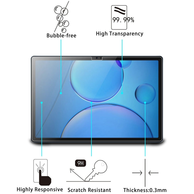 For DOOGEE T10 Plus 2pcs 9H 0.3mm Explosion-proof Tempered Glass Film