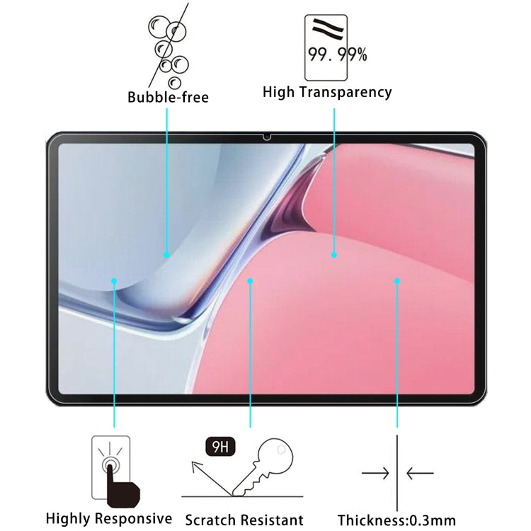 For Doogee T20 Ultra 12 inch 2pcs 9H 0.3mm Explosion-proof Tempered Glass Film - free shipping - PMC TechLife - Order now!