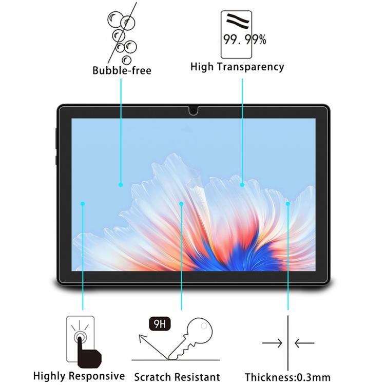 For Doogee U9 10.1 2pcs 9H 0.3mm Explosion-proof Tempered Glass Film - Others by PMC Jewellery | Online Shopping South Africa | PMC Jewellery | Buy Now Pay Later Mobicred