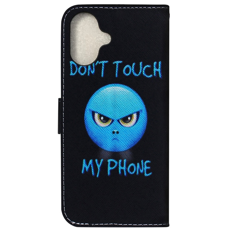 For iPhone 16 Coloured Drawing Flip Leather Phone Case(Anger) - free shipping - PMC TechLife - Order now!