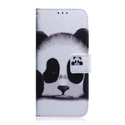 For iPhone 16 Pro Coloured Drawing Flip Leather Phone Case(Panda)