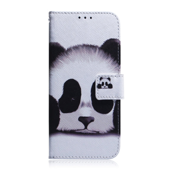 For iPhone 16 Pro Coloured Drawing Flip Leather Phone Case(Panda)