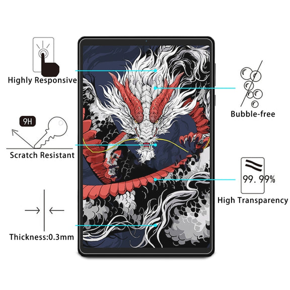 For Lenovo Legion Y700 2024 2pcs 9H 0.3mm Explosion-proof Tempered Glass Film