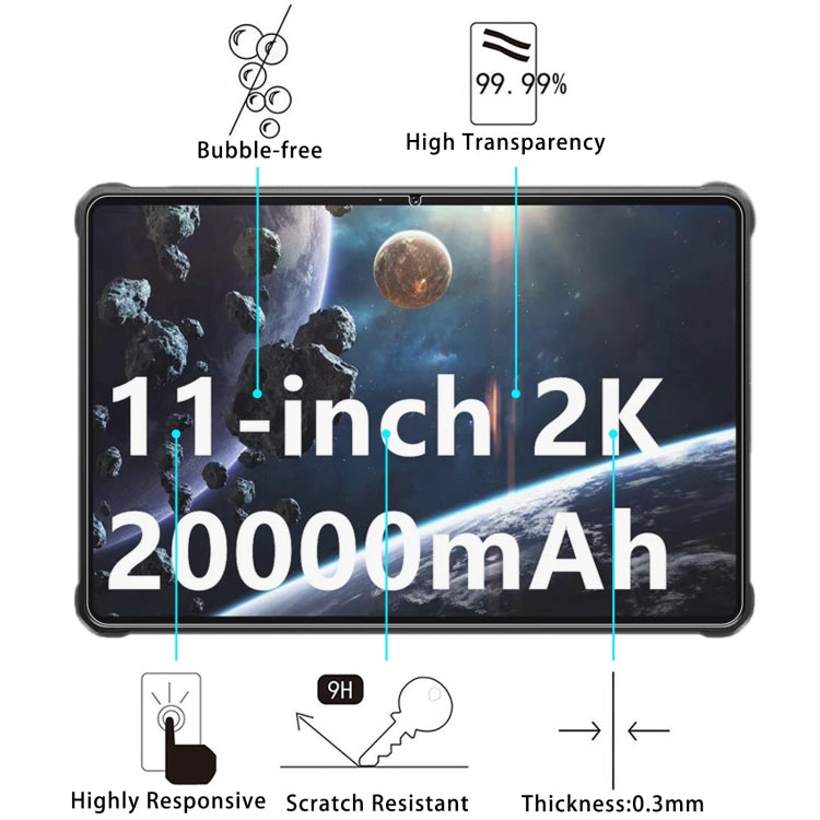 For Oukitel RT8 Tab 2pcs 9H 0.3mm Explosion-proof Tempered Glass Film - Others by PMC TechLife | Online Shopping South Africa | PMC TechLife | Buy Now Pay Later Mobicred