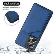 For Xiaomi Redmi Note 12 / Poco X5 5G Skin Feel PU + TPU + PC Card Slots Phone Case(Royal Blue)