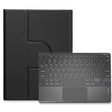 For iPad Air 2022 / iPad Pro 11 2021 Square Button 360 Degree Rotatable Bluetooth Keyboard Leather Case with Touchpad(Black) - free shipping - PMC TechLife - Order now!