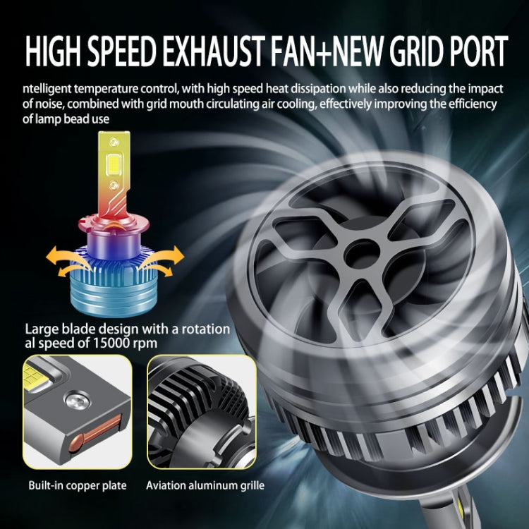 P15 1 Pair D1S / D1R DC10-32V / 35W / 6000K / 4000LM IP68 Water-resistant Car LED Headlight