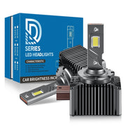 P15 1 Pair D1S / D1R DC10-32V / 35W / 6000K / 4000LM IP68 Water-resistant Car LED Headlight