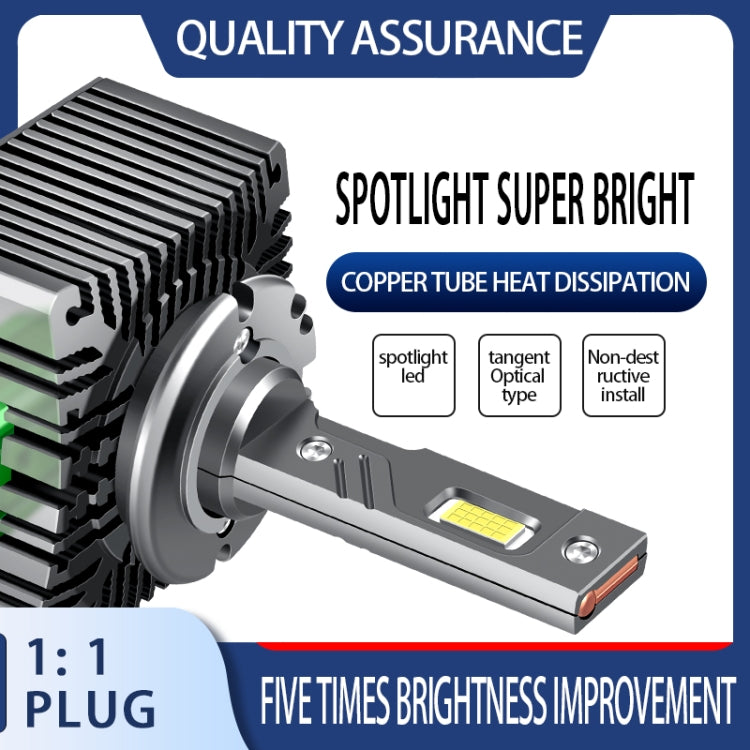 P15 1 Pair D2S / D2R DC10-32V / 35W / 6000K / 4000LM IP68 Waterproof Car LED Headlight - LED Headlamps by PMC TechLife | Online Shopping South Africa | PMC TechLife