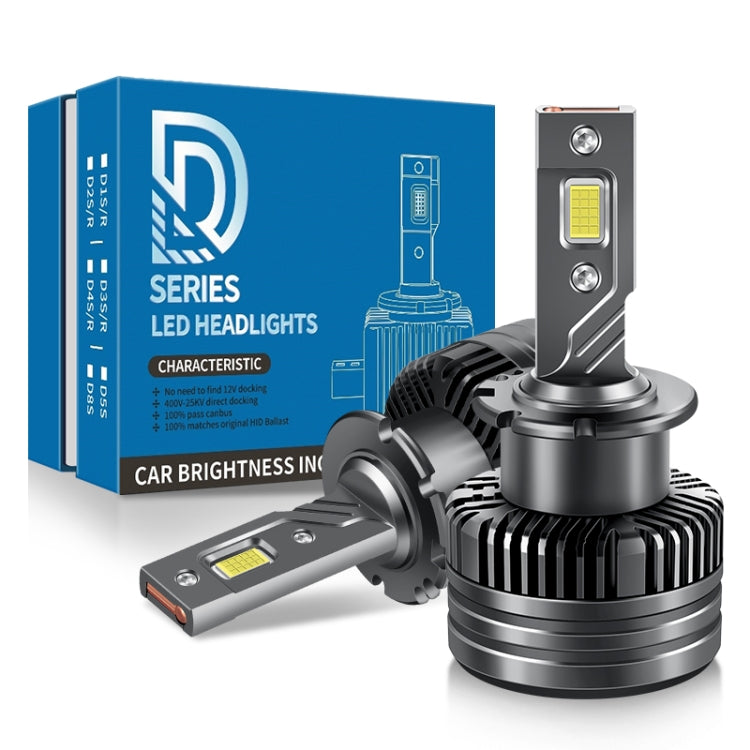 P15 1 Pair D2S / D2R DC10-32V / 35W / 6000K / 4000LM IP68 Waterproof Car LED Headlight - LED Headlamps by PMC TechLife | Online Shopping South Africa | PMC TechLife