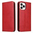 For iPhone 15 Pro Max Fierre Shann PU Genuine Leather Texture Phone Case(Red) - iPhone 15 Pro Max Cases by FIERRE SHANN | Online Shopping South Africa | PMC TechLife | Buy Now Pay Later Mobicred