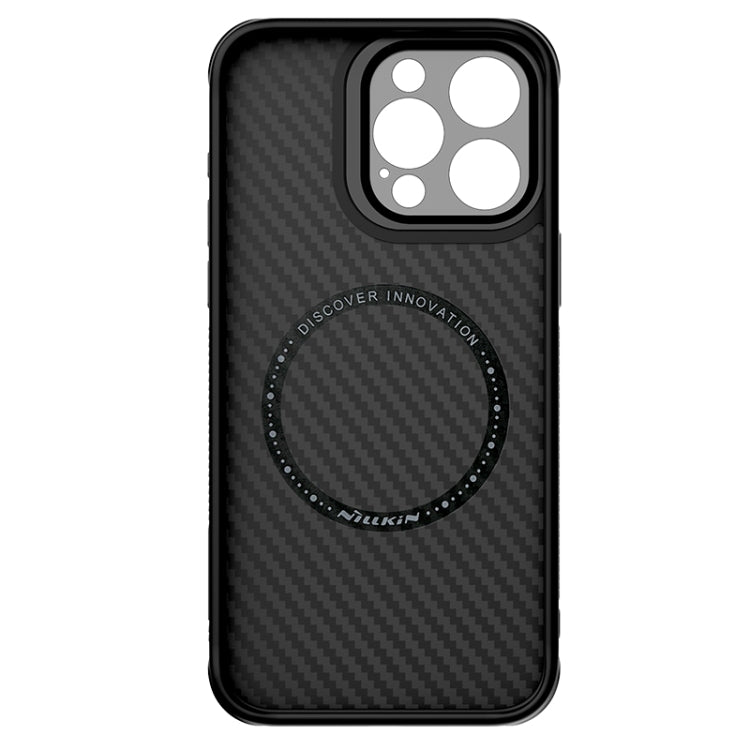 For iPhone 15 Pro Max NILLKIN Aramid Fiber MagSafe Magnetic Phone Case(Black) - free shipping - PMC TechLife - Order now!