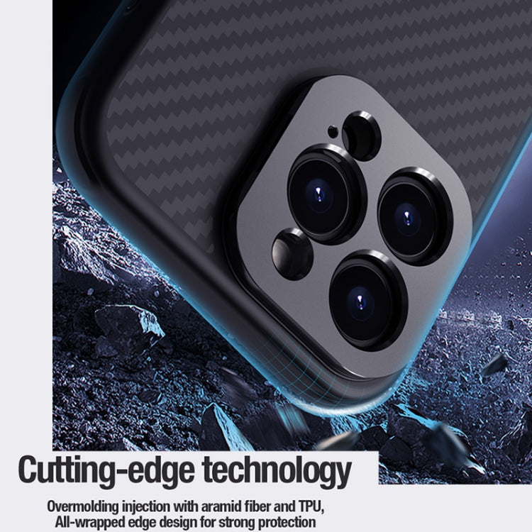 For iPhone 15 Pro Max NILLKIN Aramid Fiber MagSafe Magnetic Phone Case(Black) - free shipping - PMC TechLife - Order now!