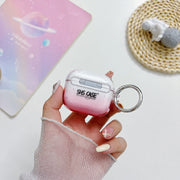 For AirPods Pro 2 Transparent Glitter Bluetooth Earphone Protective Case(Black)
