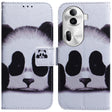 For OPPO Reno11 Pro Global Coloured Drawing Flip Leather Phone Case(Panda) - free shipping - PMC TechLife - Order now!
