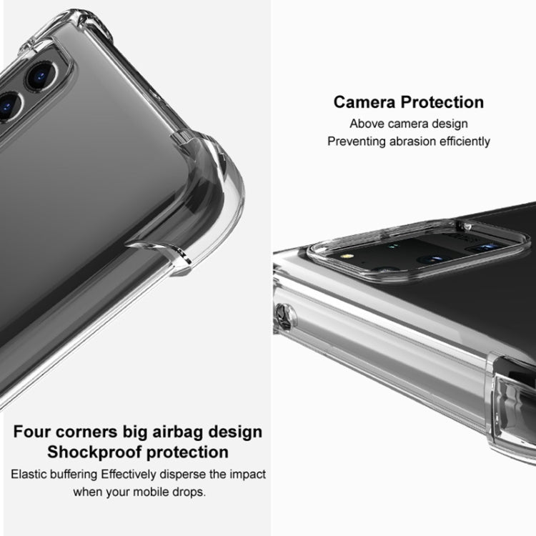 For Nothing Phone2 5G imak Shockproof Airbag TPU Phone Case(Transparent Black)