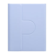 For iPad Air 2022 / iPad Pro 11 2021 Square Button 360 Degree Rotatable Bluetooth Keyboard Leather Case(Light Purple)