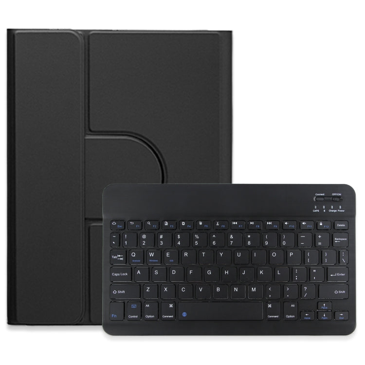 For iPad 10.2 2021 / Air 2019 Square Button 360 Degree Rotatable Bluetooth Keyboard Leather Case(Black) - Universal by PMC TechLife | Online Shopping South Africa | PMC TechLife