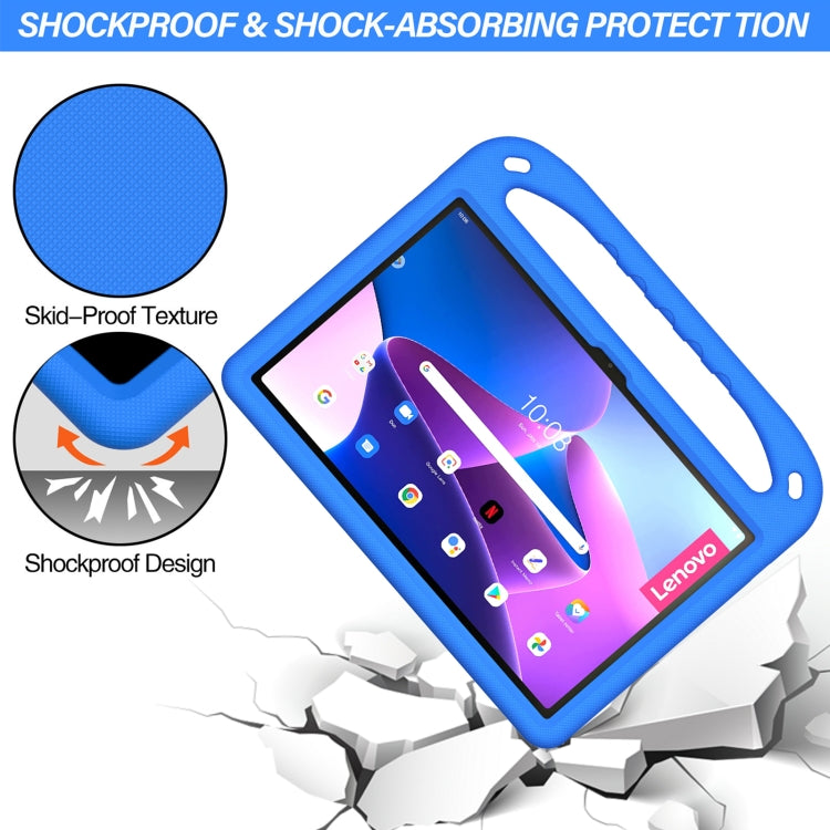 For Lenovo Pad Pro 2021 TB-J716F Handle Portable EVA Shockproof Tablet Case(Blue) - Lenovo by PMC TechLife | Online Shopping South Africa | PMC TechLife | Buy Now Pay Later Mobicred