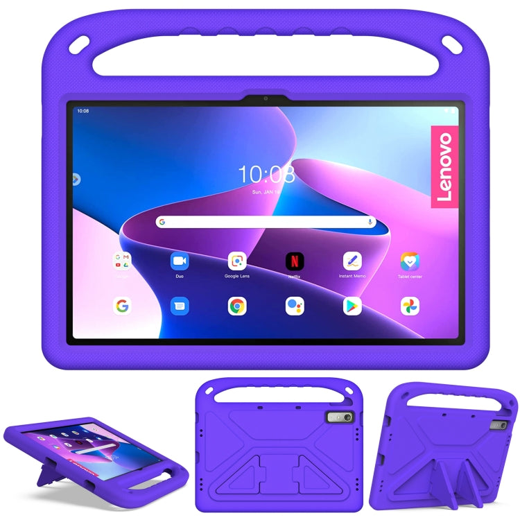 For Lenovo Pad Pro 2021 TB-J716F Handle Portable EVA Shockproof Tablet Case(Purple) - free shipping - PMC TechLife - Order now!