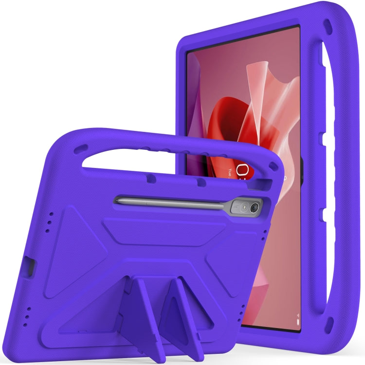 For Lenovo Tab P12 12.7 Handle Portable EVA Shockproof Tablet Case(Purple) - Lenovo by PMC TechLife | Online Shopping South Africa | PMC TechLife
