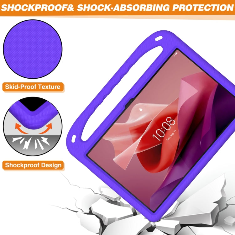 For Lenovo Tab P12 12.7 Handle Portable EVA Shockproof Tablet Case(Purple) - Lenovo by PMC TechLife | Online Shopping South Africa | PMC TechLife