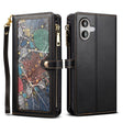 For iPhone 16 Plus ESEBLE Star Series Lanyard Zipper Wallet RFID Leather Case(Black) - iPhone 16 Plus Cases by ESEBLE | Online Shopping South Africa | PMC TechLife | Buy Now Pay Later Mobicred