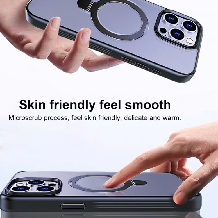 For iPhone 11 Multifunctional MagSafe Holder Phone Case(Blue) - iPhone 11 Cases by PMC TechLife | Online Shopping South Africa | PMC TechLife