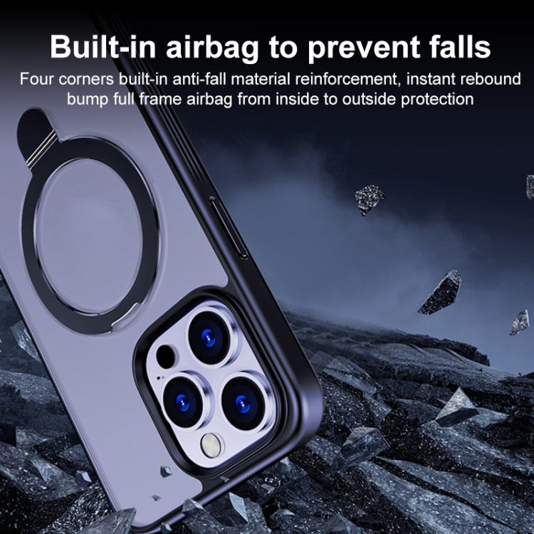 For iPhone 13 Multifunctional MagSafe Holder Phone Case(Pink) - iPhone 13 Cases by PMC TechLife | Online Shopping South Africa | PMC TechLife