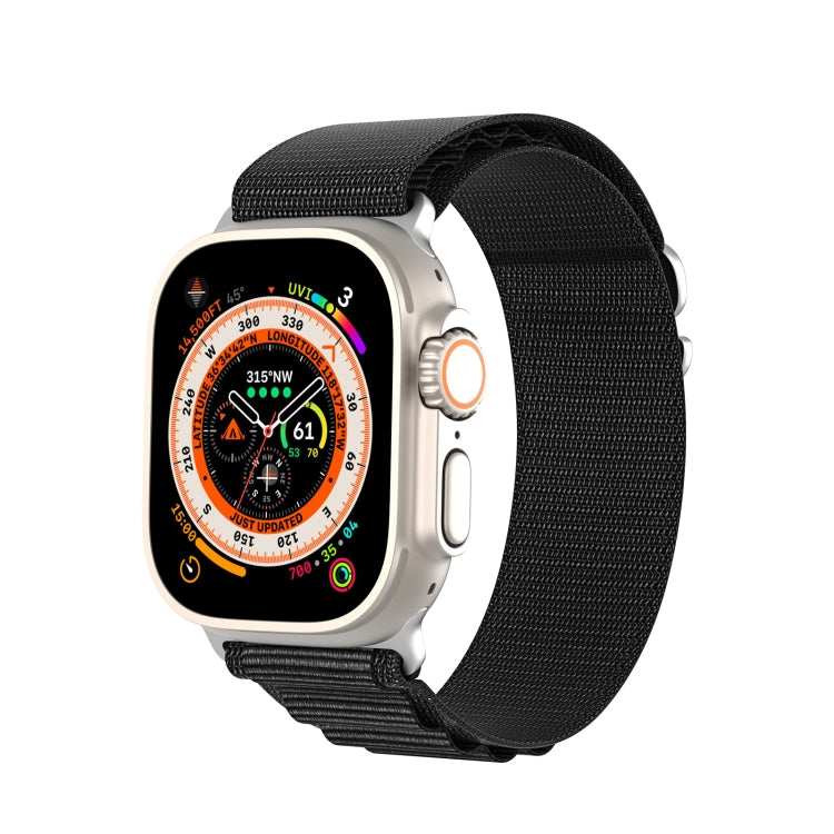 For Apple Watch Ultra 49mm DUX DUCIS GS Series Nylon Loop Watch Band(Black) - free shipping - PMC Jewellery - Order now!